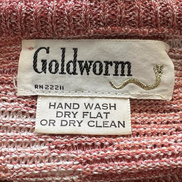 Vintage Goldworm Small Pullover Chevron Sweater 3/4 Sleeve Granny Chic Fall O10 - Picture 6 of 6
